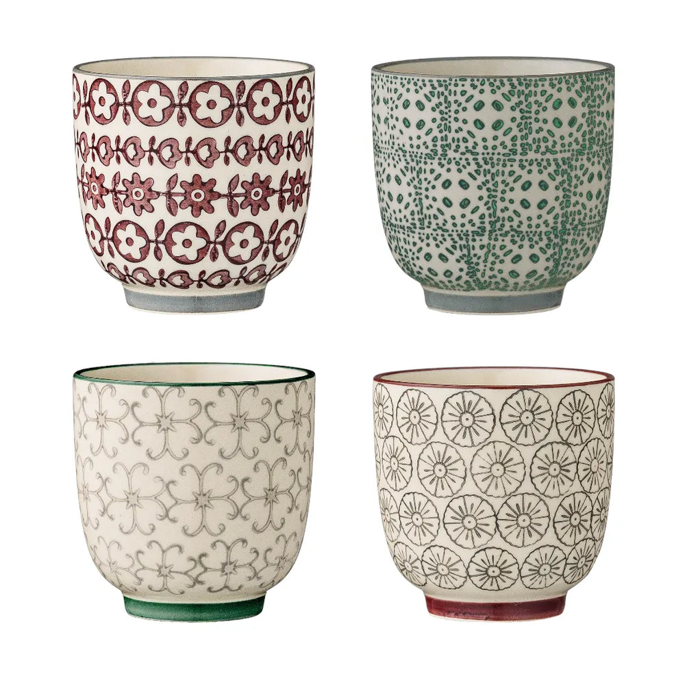 Bloomingville Set of 4 Stoneware Karine Cups