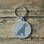 Sweet William - Dog Tag - Schnauzer - Grey