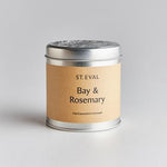 St Eval - Bay & Rosemary Scented Tin Candle