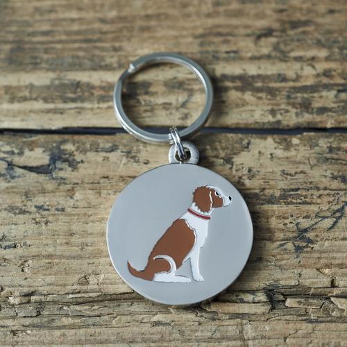 Sweet William - Dog Tag - Springer Spaniel - Liver