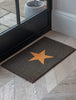 Garden Trading Charcoal Star Doormat Crafted in Coir - Indoor Use Only