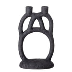 Bloomingville Candle Holder Black Polyresin