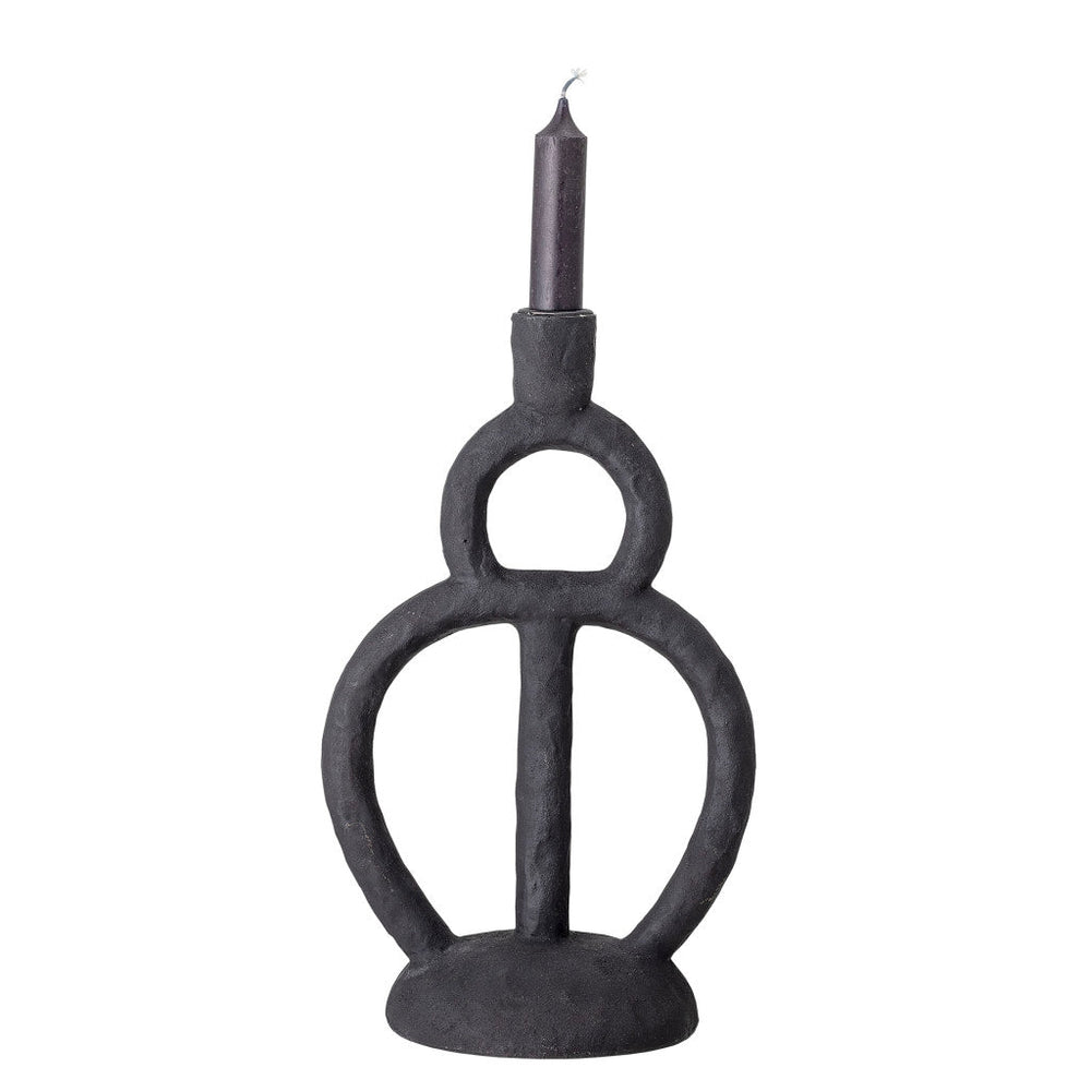 Bloomingville Candlestick Black Polyresin