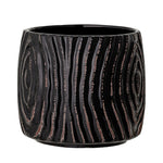 Bloomingville Atena Black Ceramic Flower Pot