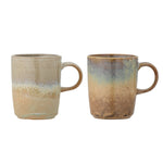 Bloomingville Dahlia Mug Brown Ceramic Set of 2