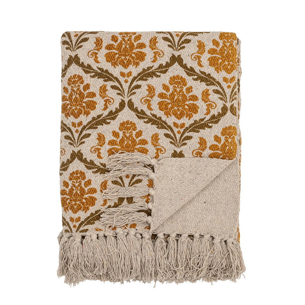 Bloomingville Hanny Yellow Wool Throw