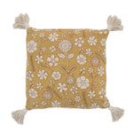 Bloomingville Camille Yellow Recycled Cotton Cushion