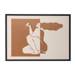 Bloomingville Madelein Black Pine Framed Illustration