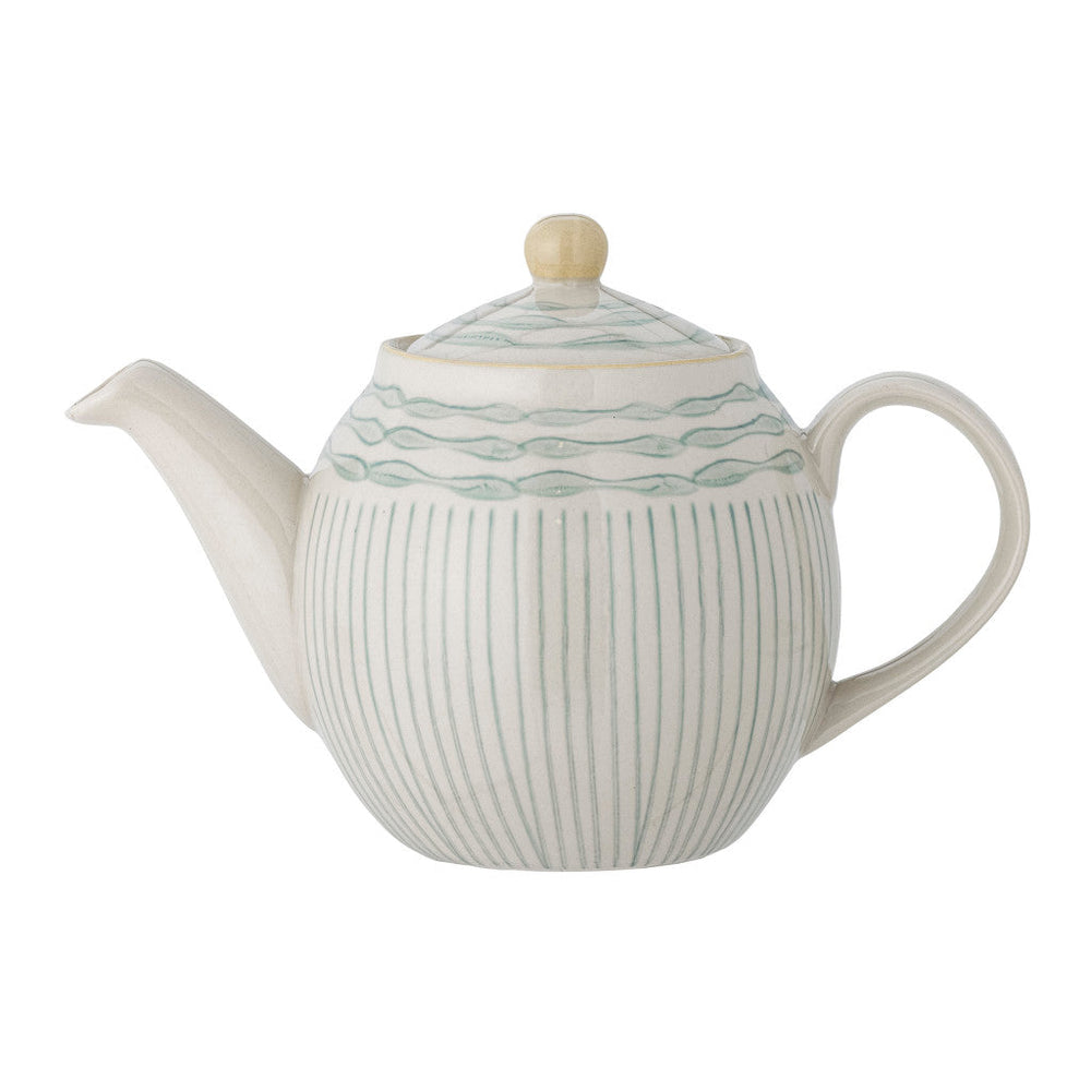 Bloomingville Maple Blue Ceramic Teapot, 0.9 Litre