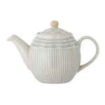 Bloomingville Maple Blue Ceramic Teapot, 0.9 Litre