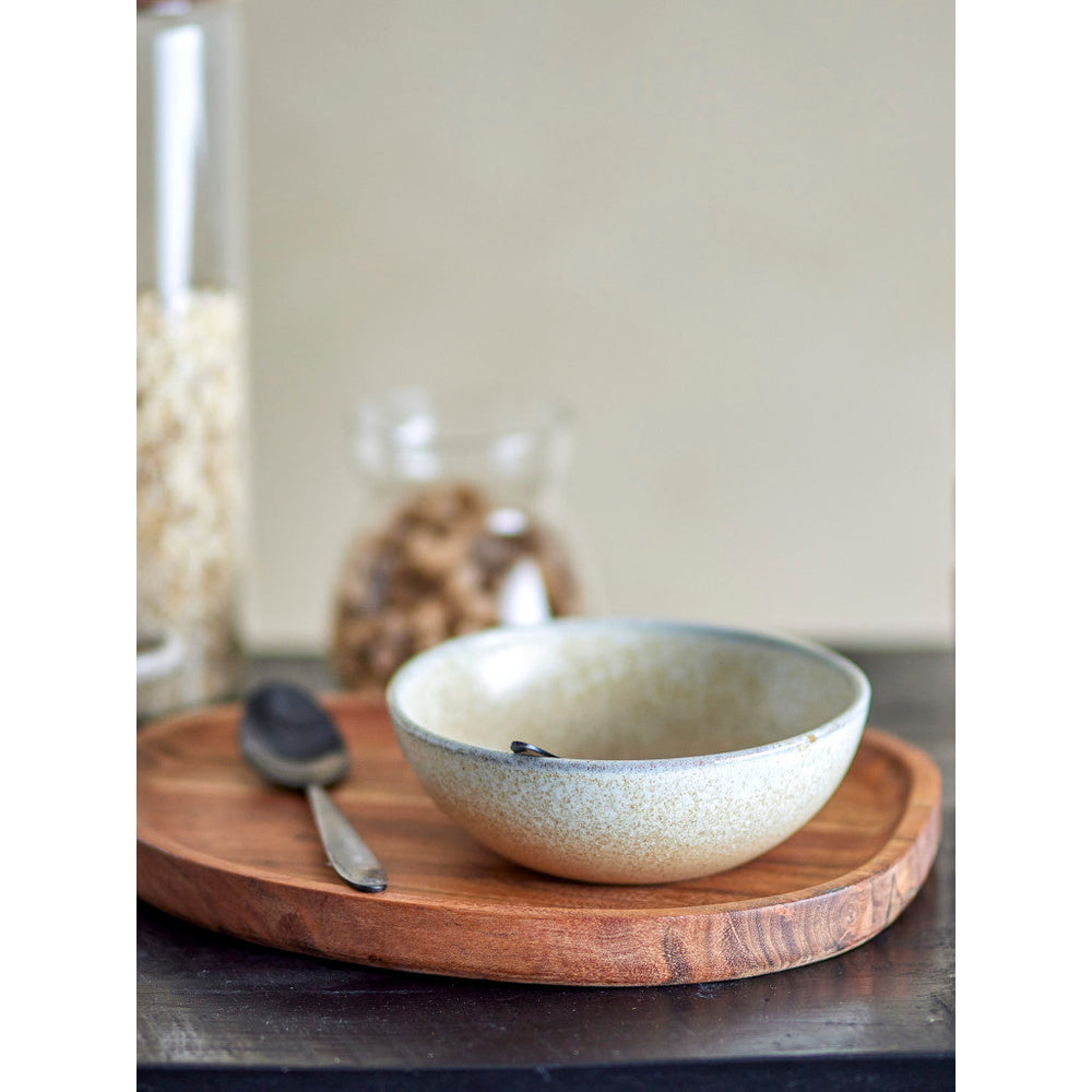 Bloomingville Paula Natural Stoneware Bowl, 16.5 x 5 cm