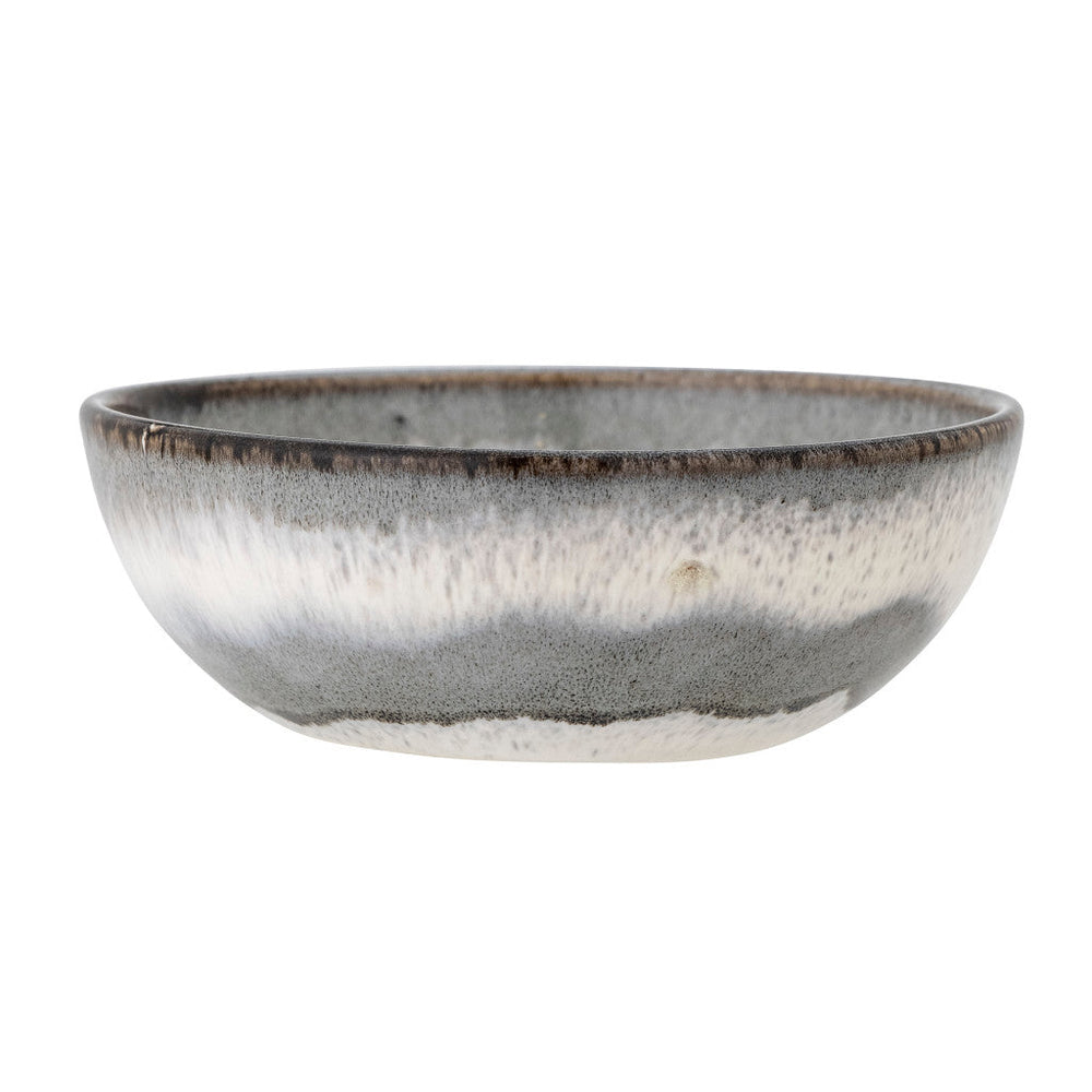 Bloomingville Paula Grey Stoneware Bowl, 16.5 x 5 cm