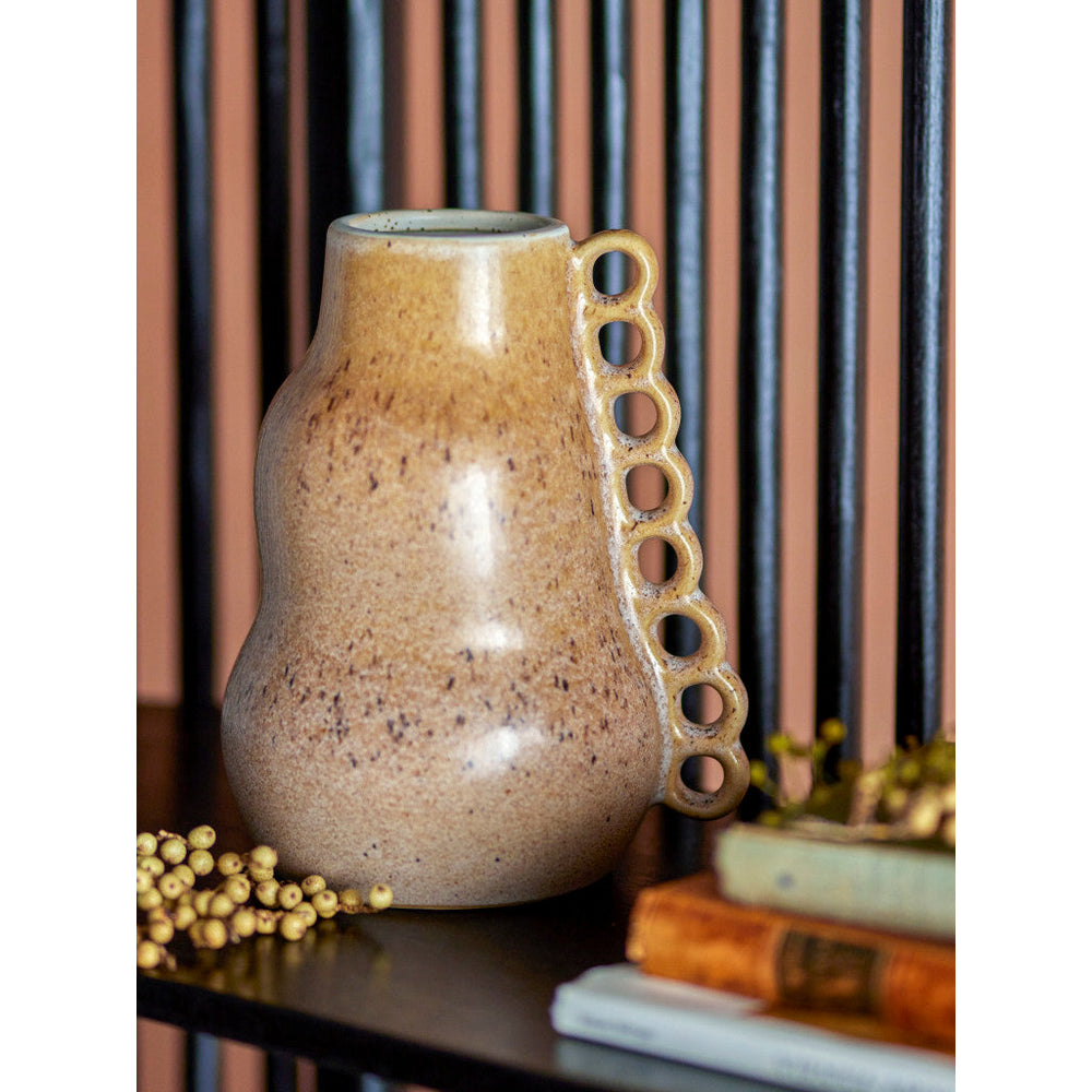 Bloomingville Souri Brown Stoneware Vase