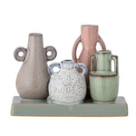 Bloomingville Aidan Green Stoneware Vase