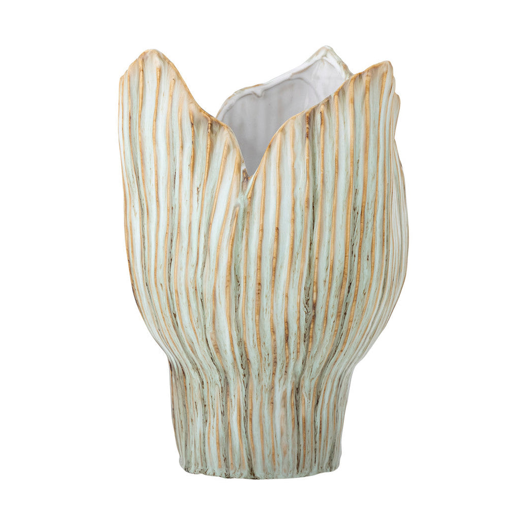 Bloomingville Mahira Green Stoneware Vase