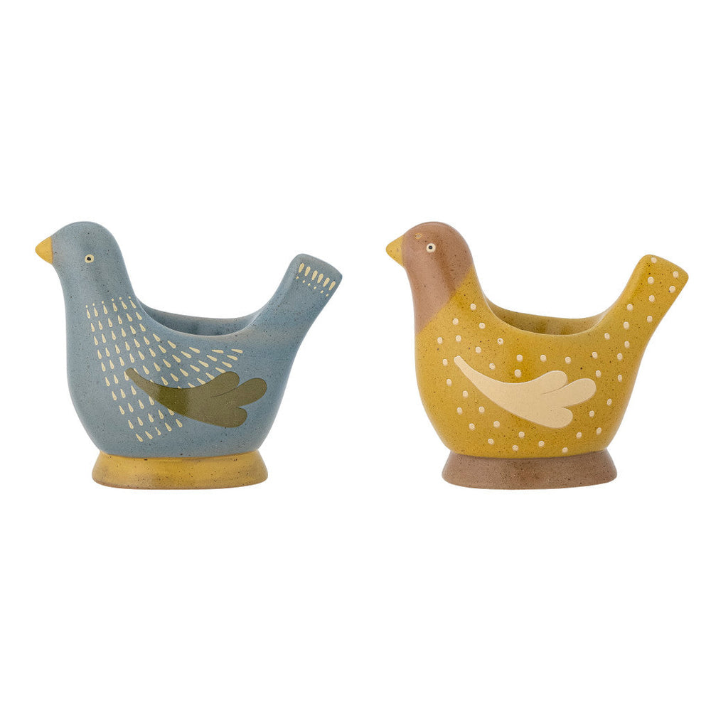 Bloomingville Birdy Blue Stoneware Egg Cups