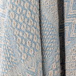 Bloomingville Rodion Light Blue Recycled Cotton Throw