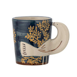 Bloomingville Hezha Blue Stoneware Mug