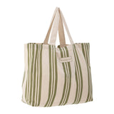 Bloomingville Trina Green Cotton Shopping Bag