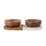 Bloomingville Izak Brown Acacia Salt & Pepper Jar