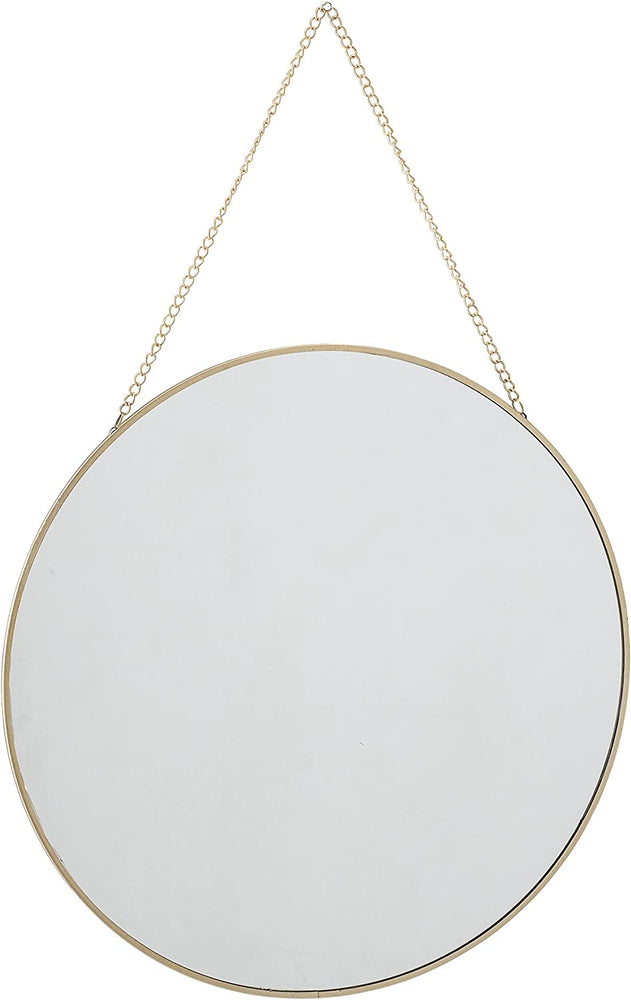 Bloomingville Danish Round Pendant Mirror with Chain