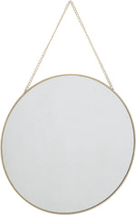 Bloomingville Danish Round Pendant Mirror with Chain