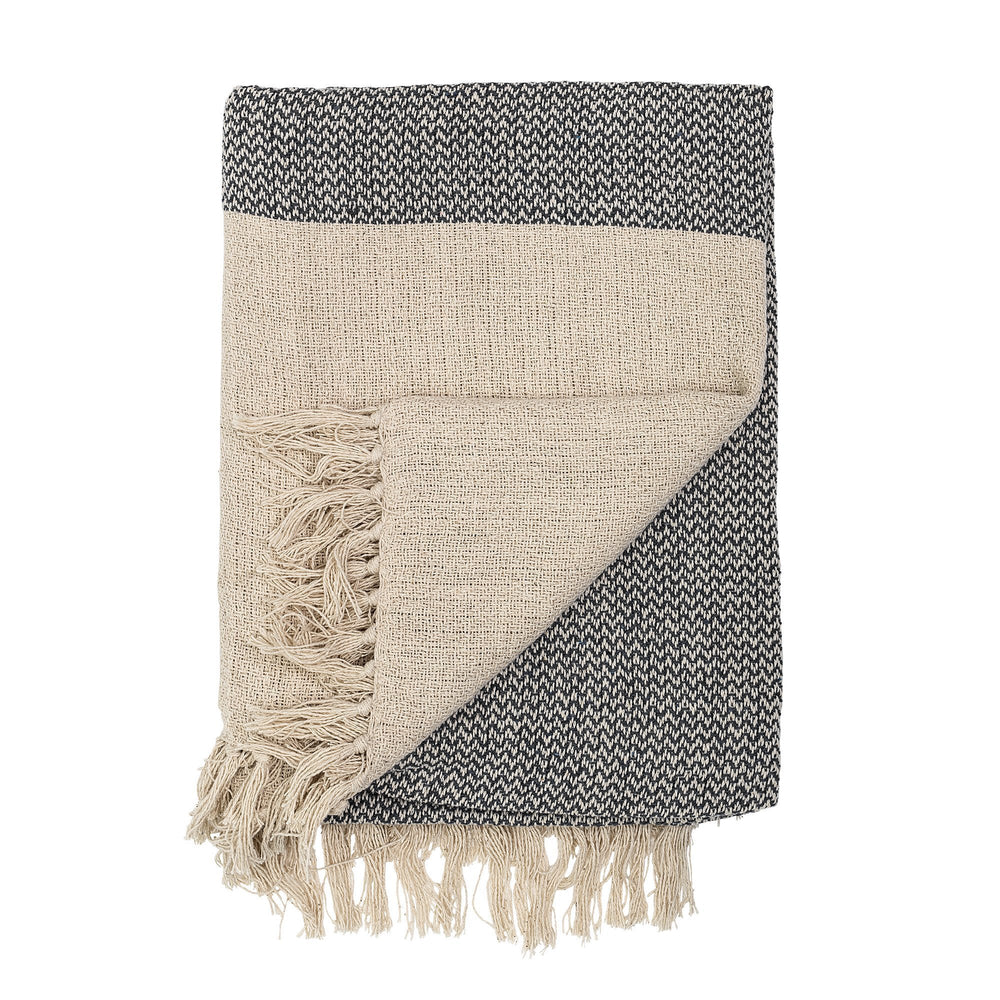 Bloomingville - Matt Throw, Grey, Recycled Cotton