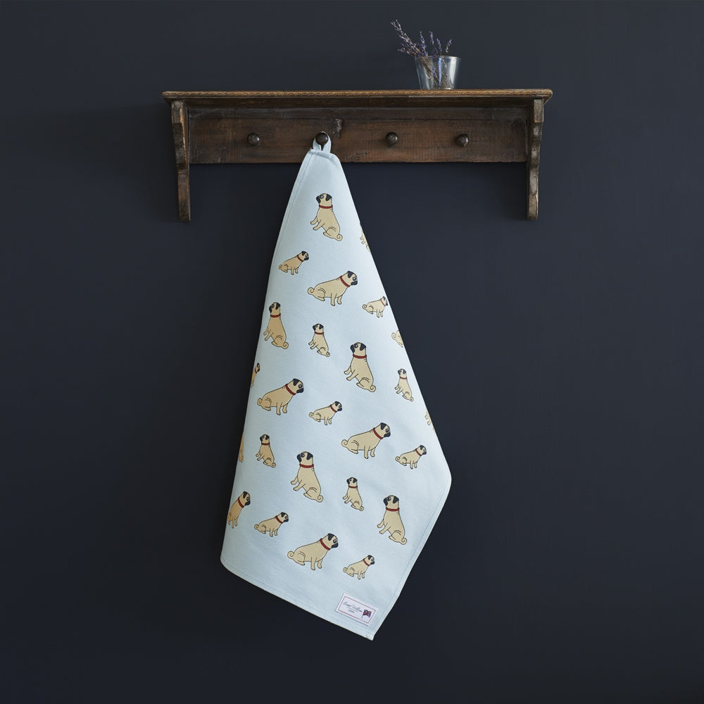 Sweet William - Tea Towel - Pug