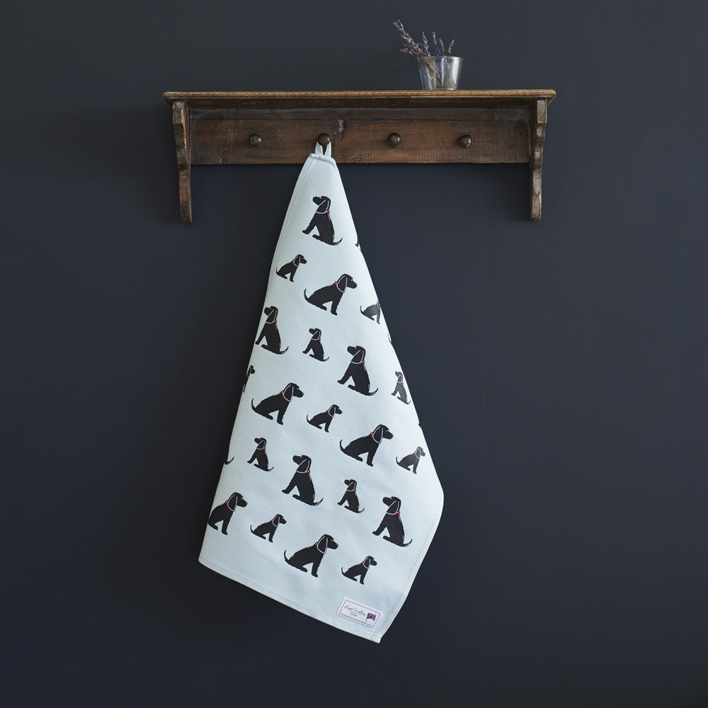 Sweet William - Tea Towel - Black Cocker Spaniel