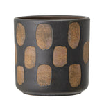 Bloomingville - Avo Deco Flowerpot, Black, Terracotta