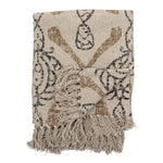 Bloomingville - Freddy Throw, Nature, Recycled Cotton