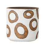 Bloomingville White Terracotta Decorative Flower Pot