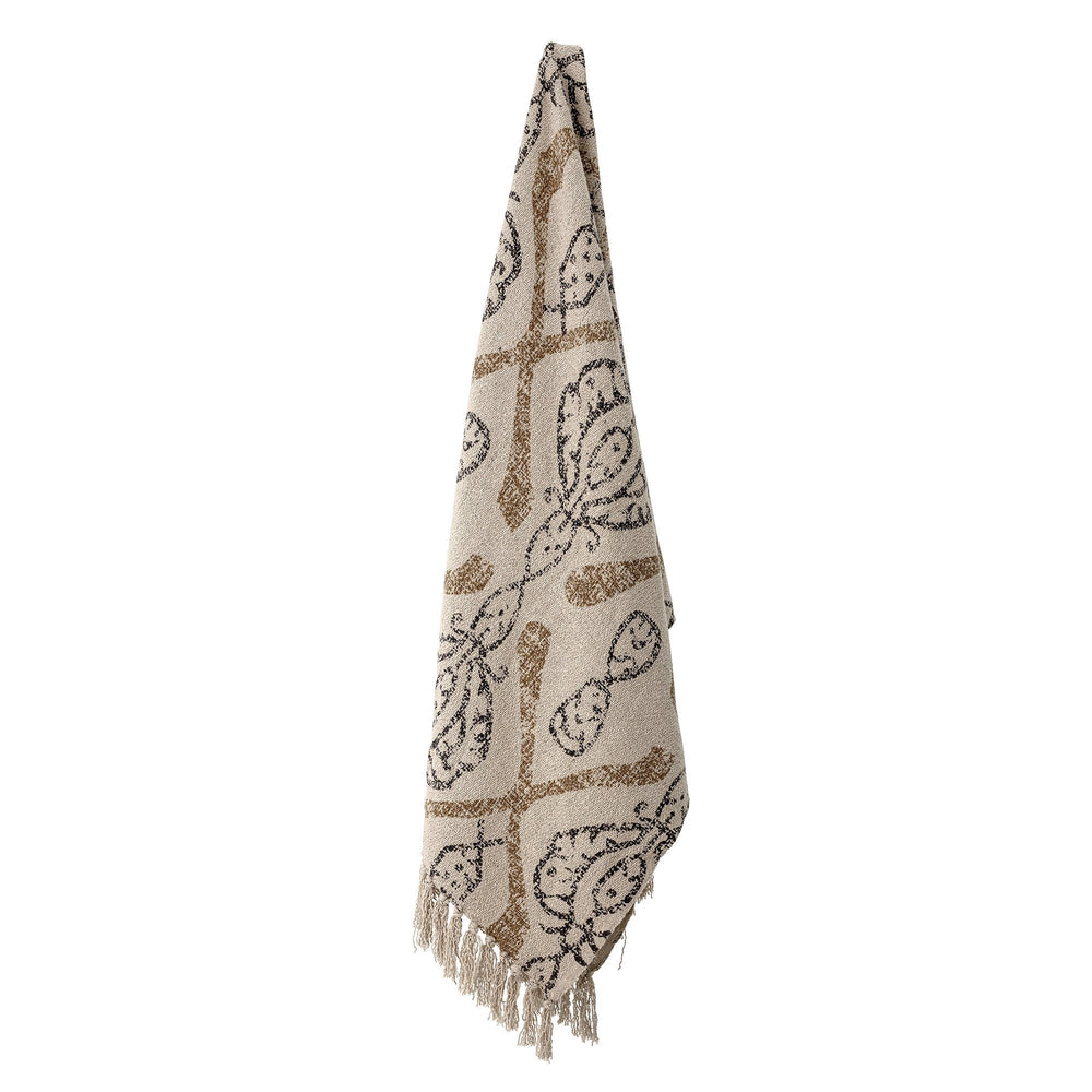 Bloomingville - Freddy Throw, Nature, Recycled Cotton