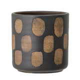 Bloomingville - Avo Deco Flowerpot, Black, Terracotta