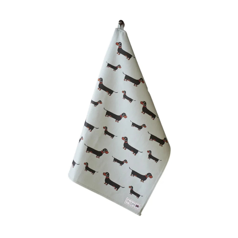 Tea towel dachshund