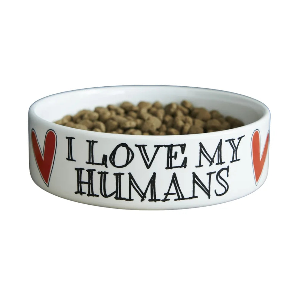 Sweet William - Dog Bowl - I Love my Humans