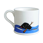 Sweet William Swimming Black Labrador Mug