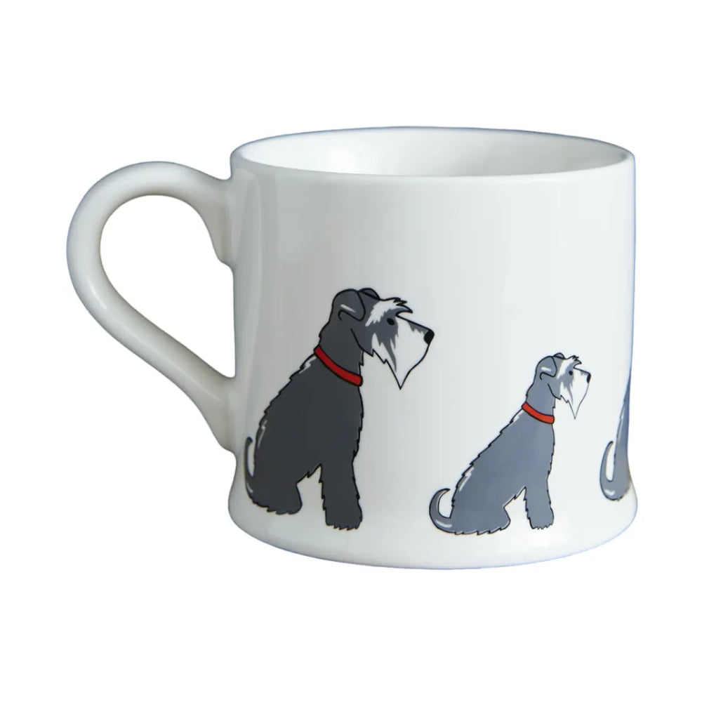 Dog mug schnauzer grey