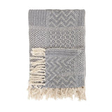 Bloomingville Rodion Throw, Grey, Recycled Cotton