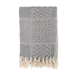 Bloomingville Rodion Throw, Grey, Recycled Cotton