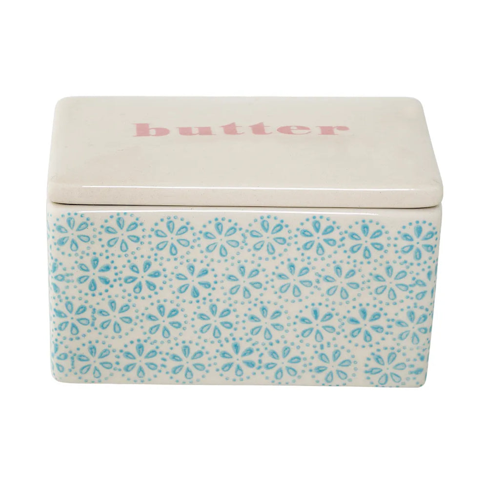Bloomingville Patrizia Blue Stoneware Butter Box