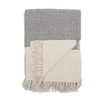 Bloomingville - Sefanit Throw, Grey, Recycled Cotton