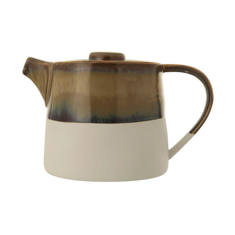 Heather Teapot, Green, Stoneware