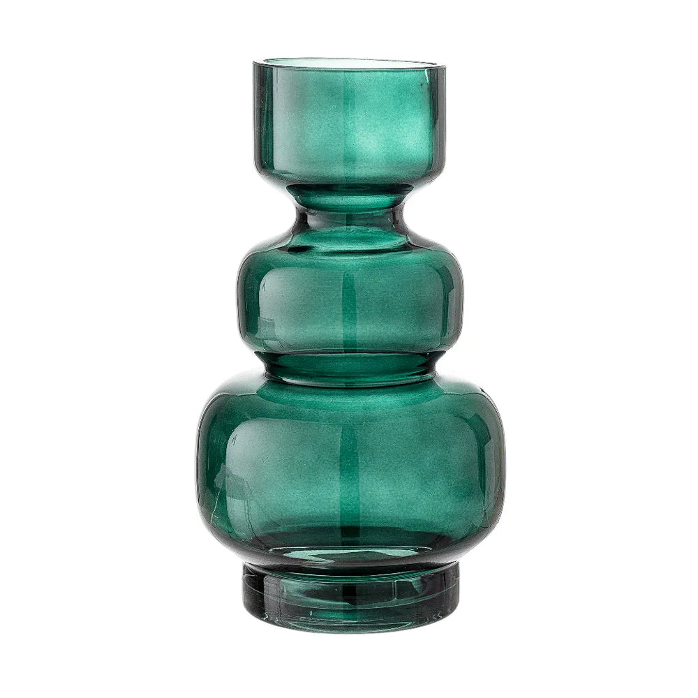 Bloomingville Johnson Green, Glass Vase