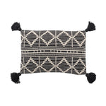 Bloomingville Gutte Cushion, Black, Recycled Cotton
