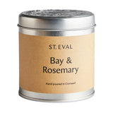 Bay & rosemary tin candle