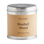 Bluebell tin candle