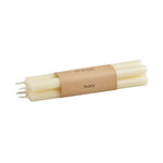 St Eval Ivory Unscented Church Candles (4 Pack)