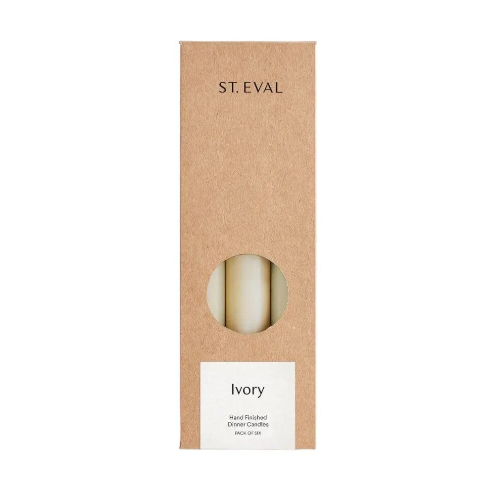 Ivory dinner candles