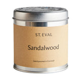 Sandalwood tin candle